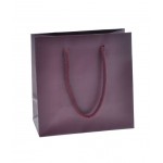 Colored Matte Finish Custom Eurotote Bag (6 1/2"x3 1/2"x6 1/2") (Burgundy) Custom Printed