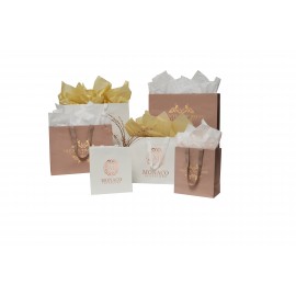 Rose Gold Cotton Twill Euro Tote Logo Imprinted