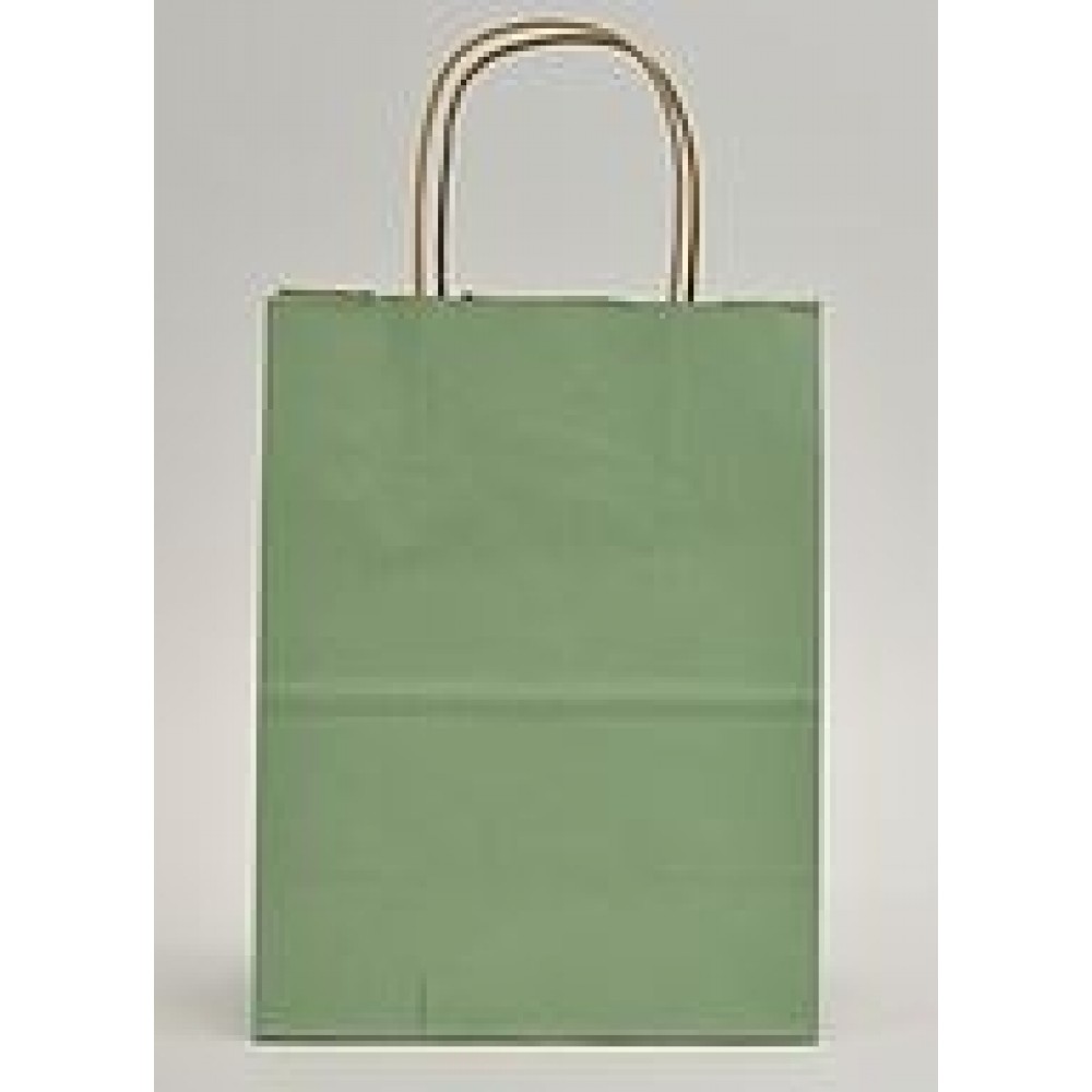 Custom Printed Sage Shadow Stripe Bag (5.5"x3.25"x8.375")