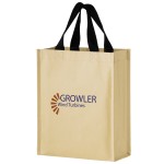 Logo Imprinted Non-Woven Hybrid Tote with Paper Exterior (9 1/4"x4 1/2"x11 1/2")