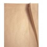 Logo Imprinted Natural Kraft Paper Merchandise Bag (12"x3"x18")