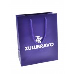 Logo Imprinted Ink Imprinted Matte Eurotote Bag (8"x4"x10") (Purple)