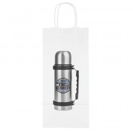 Vino White Shopper (Chromatic) Custom Printed  Vino White Shopper (Chromatic) Custom Printed