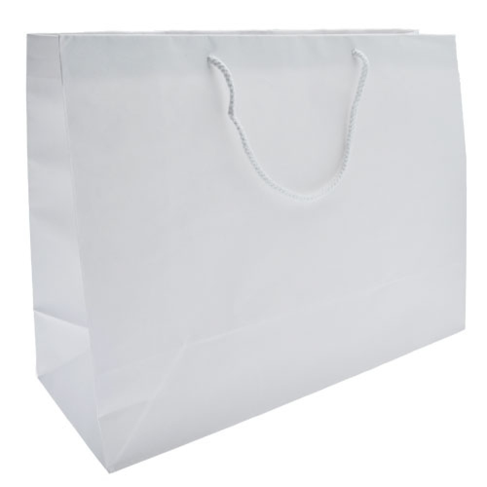 Aubrey Collection Eurotote Bag (16"x6"x12") (White) Custom Printed