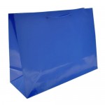 Colored High Gloss Eurotote Bag (16"x6"x12") (Royal) Custom Printed