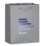 Matte Laminated Euro Totes Hot Stamped Logo Imprinted