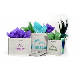 Logo Imprinted Gray Mist Recycled Euro Tote Bag (13"x4.5"x10")  Logo Imprinted Gray Mist Recycled Euro Tote Bag (13"x4.5"x10")