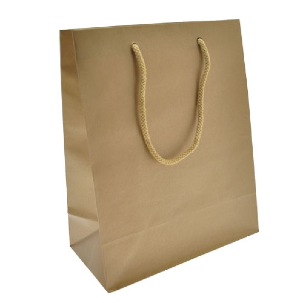 Aubrey Collection Eurotote Bag (8"x4"x10") (Gold) Logo Imprinted Aubrey Collection Eurotote Bag (8"x4"x10") (Gold) Logo Imprinted