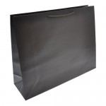 Custom Imprinted Colored Matte Finish Eurotote Bag (20"x6"x16") (Black