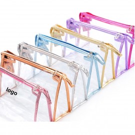Custom Imprinted Clear PVC Cosmetic Bag  Custom Imprinted Clear PVC Cosmetic Bag
