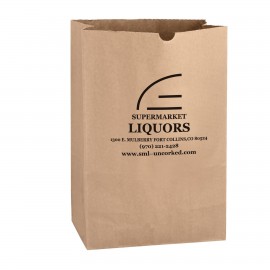 Custom Imprinted Natural Kraft Paper SOS Grocery Bag (Size 1/6 Bbl.)  Custom Imprinted Natural Kraft Paper SOS Grocery Bag (Size 1/6 Bbl.)