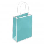Medium Sophie Eurotote Shopping Bag (10"x4"x10") (Bay Blue) Custom Printed