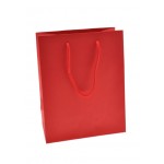 Custom Imprinted Euro Tint Tote Bag (8"x4"x10") (Red)