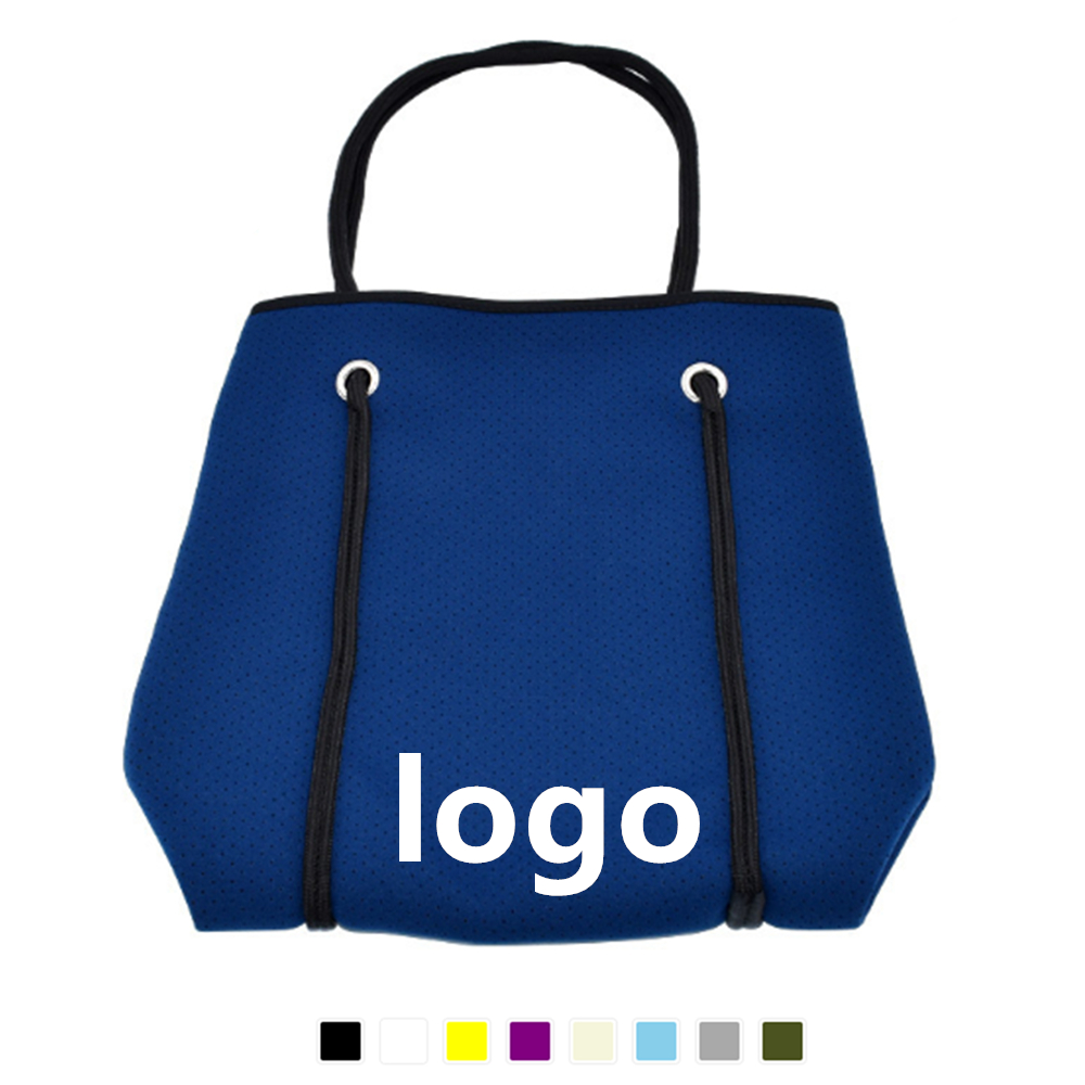 Neoprene Stylish Beach Bag Shopping Tote Logo Imprinted