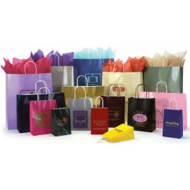 18"x7"x18" Hot Stamped High Gloss Paper Shopping Bag Custom Printed