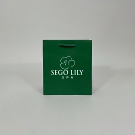 Emerald Green Traditional Shape Paper Euro Tote (8"x4"x9") Custom Printed
