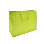 Custom Imprinted Colored Matte Finish Eurotote Bag (13"x5"x10") (Lime Green)