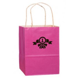Paper Shopping Bag 10x5x13 Hot stamped Logo Imprinted  Paper Shopping Bag 10x5x13 Hot stamped Logo Imprinted