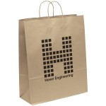 Eco Stephanie Kraft-Brown Shopper Bag (Flexo Ink) Custom Printed
