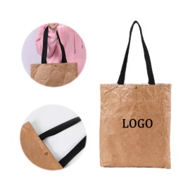 Logo Imprinted Foldable Dupont Paper Shopping Bag