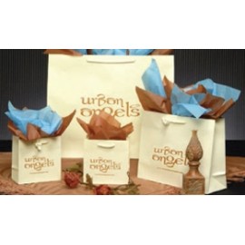 Custom Imprinted Matte Ivory Traditional Shape Paper Euro Tote (13"x4.5"x10")  Custom Imprinted Matte Ivory Traditional Shape Paper Euro Tote (13"x4.5"x10")