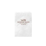 White Kraft Paper Merchandise Bag (6 1/2"x9 1/4") Logo Imprinted