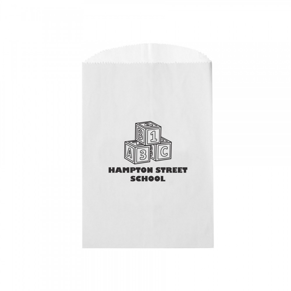 Custom Imprinted Unlined Paper Gourmet Cookie, Candy, & Nut Bag (4 3/4"x6 3/4") - Flexo Ink Custom Imprinted Unlined Paper Gourmet Cookie, Candy, & Nut Bag (4 3/4"x6 3/4") - Flexo Ink