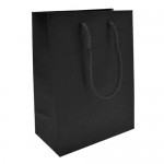 Custom Imprinted Euro Tint Tote Bag (6 1/2"x3 1/2"x8 1/2") (Black)