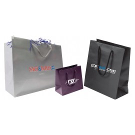1 COLOR PRINT MATTE EUROTOTE 5"x3 1/2"x13" Logo Imprinted  1 COLOR PRINT MATTE EUROTOTE 5"x3 1/2"x13" Logo Imprinted