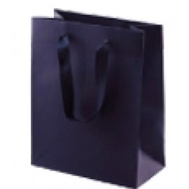 Logo Imprinted Premium Cotton Twill Handle Eurototes (16"x16"x12") (Ink Printed) (Navy Blue)