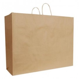 Custom Printed Natural Kraft Shopping Bag (24"x7"x18.75")  Custom Printed Natural Kraft Shopping Bag (24"x7"x18.75")
