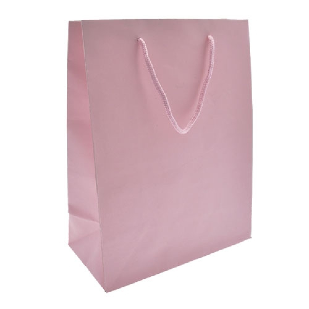 Custom Imprinted Euro Tint Tote Bag (10"x5"x13") (Rose) Custom Imprinted Euro Tint Tote Bag (10"x5"x13") (Rose)