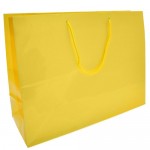 Custom Imprinted Colored High Gloss Eurotote Bag (16"x6"x12") (Yellow)