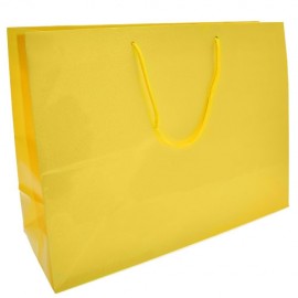 Custom Imprinted Colored High Gloss Eurotote Bag (16"x6"x12") (Yellow)