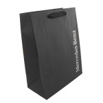 Premium Cotton Twill Handle Eurototes (10"x5"x13") (Ink Printed) (Black) Custom Imprinted