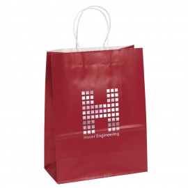 Amber Gloss Shopper Bag (Black) Logo Imprinted