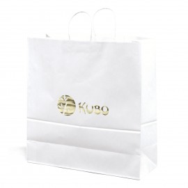 Duke White Shopper (Foil) Custom Imprinted  Duke White Shopper (Foil) Custom Imprinted