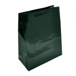 Custom Printed Colored High Gloss Eurotote Bag (8"x4"x10") (Hunter Green)