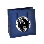 Ink Imprinted Matte Eurotote Bags (6 1/2"x3 1/2"x6 1/2") (Navy Blue) Logo Imprinted