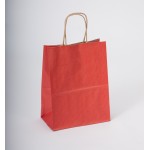 Custom Imprinted Small Really Red Shadow Stripe Bag (5.5"x3.25"x8.375")
