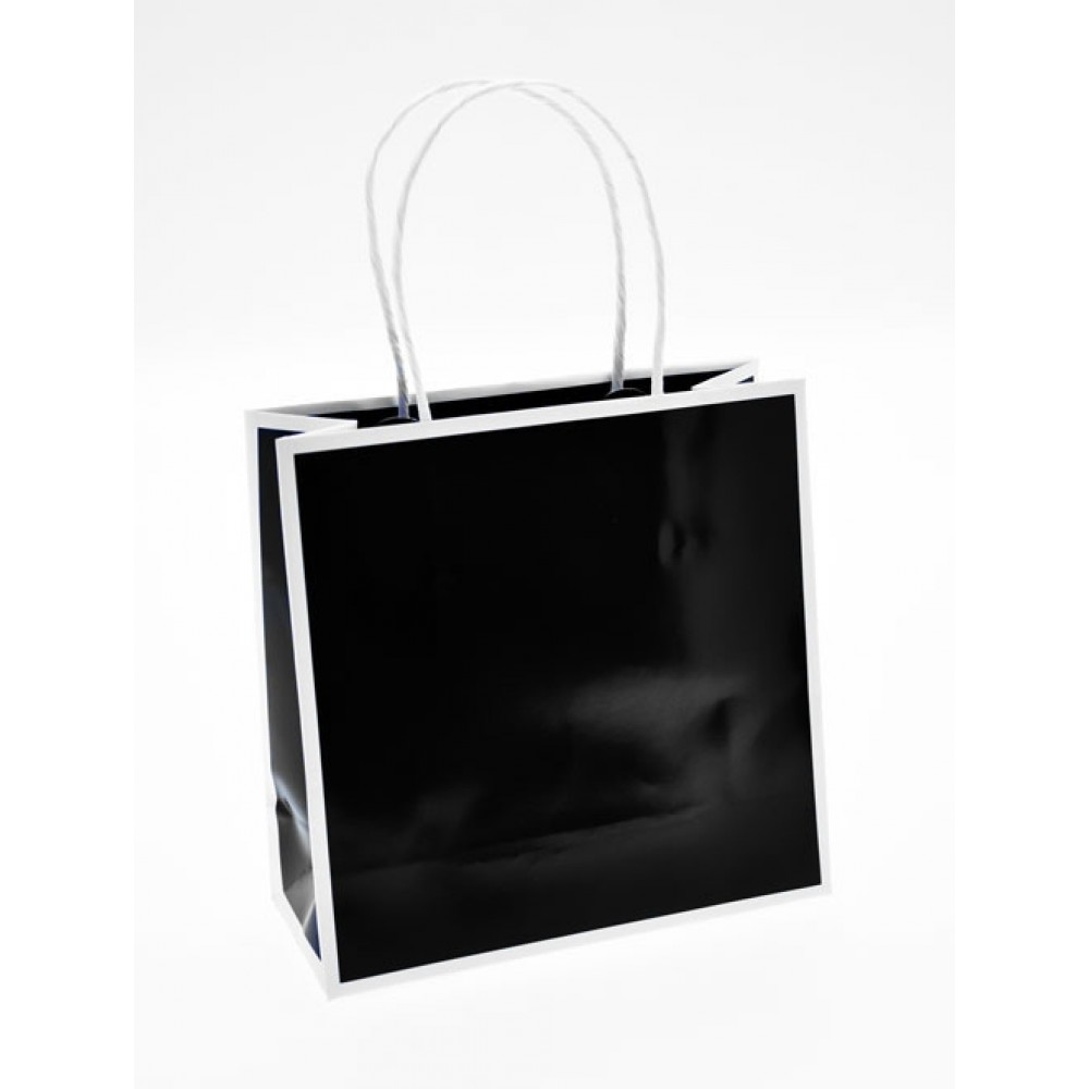 Custom Printed Small Sophie Eurotote Shopping Bag (7"x3"x7") (Black) Custom Printed Small Sophie Eurotote Shopping Bag (7"x3"x7") (Black)