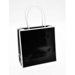 Custom Printed Small Sophie Eurotote Shopping Bag (7"x3"x7") (Black)