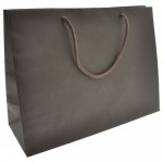 Custom Imprinted Euro Tint Tote Bag (16"x6"x12") (Chocolate)