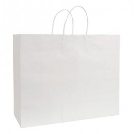Custom Printed White Kraft Shopping Bag (16"x6"x13")