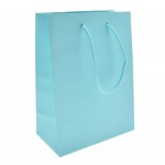 Euro Tint Tote Bag (6 1/2"x3 1/2"x8 1/2") (Robins Egg Blue) Custom Printed