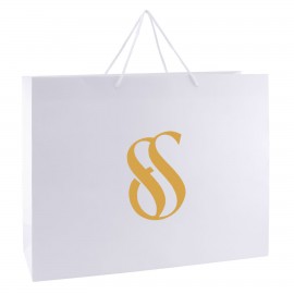 180GSM Kraft Shopping Bag(8x4x10'') Logo Imprinted