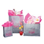 Custom Printed Medium Soft Pearl Lavender Shopping Bag (16"x6"x13")