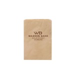 Logo Imprinted Natural Kraft Paper Merchandise Bag (6 1/2"x9 1/4")