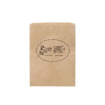 Custom Imprinted Natural Kraft Paper Merchandise Bag (8 1/2"x11") - Flexo Ink