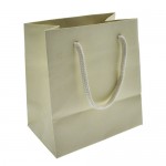 Logo Imprinted Euro Tint Tote Bag (5 1/2"x3 1/2"x6") (Ivory Beige)